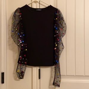 Black, small sized blouse from Shein